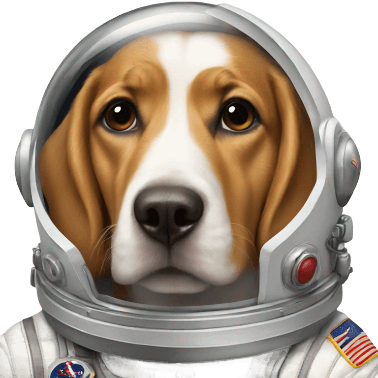 A dog astronaut emoji