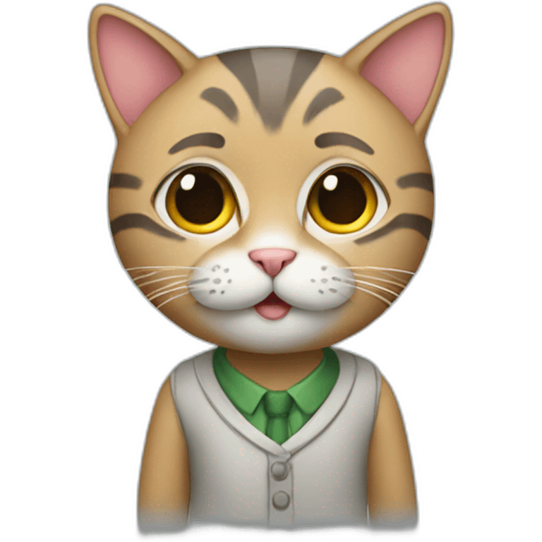 Cat teacher emoji