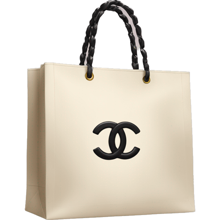 Chanel shopping bag emoji