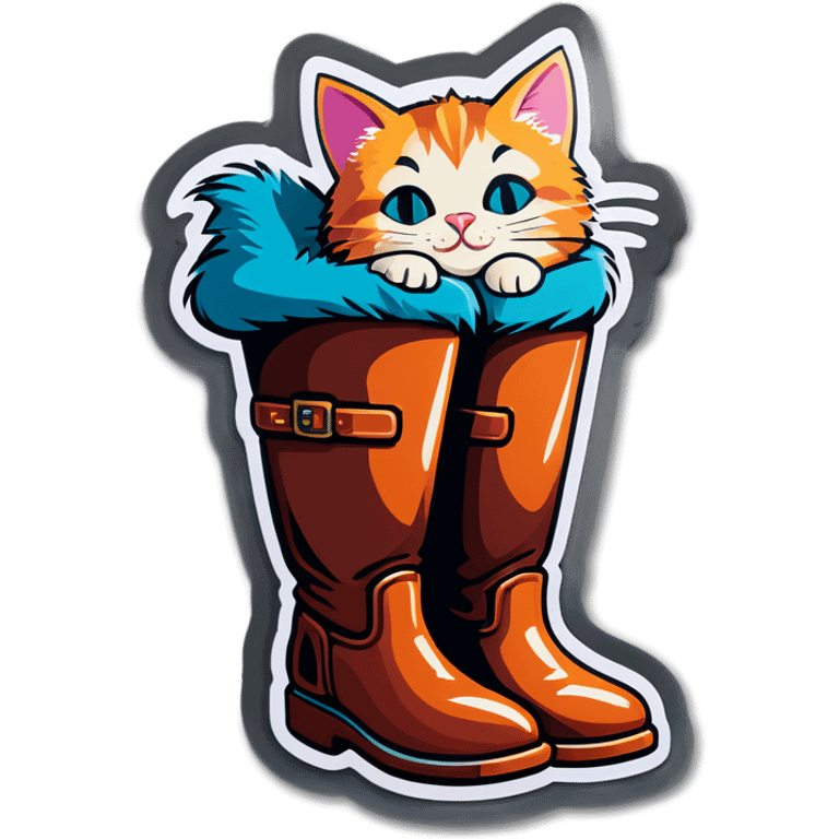 Cat in boot emoji