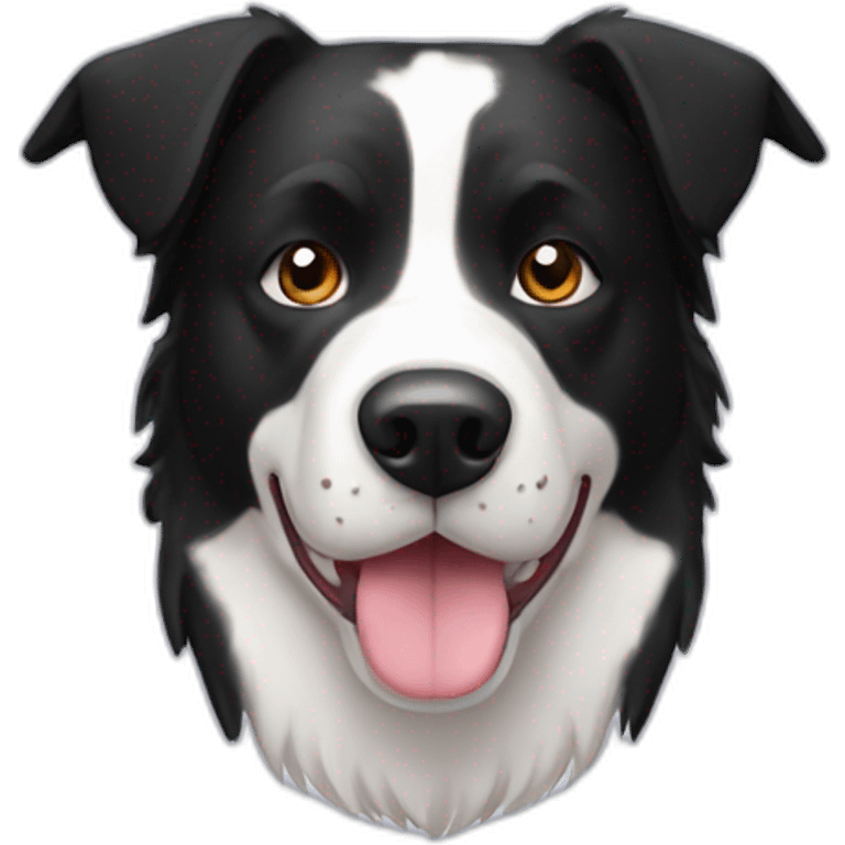 black-and-white-border-collie-american-bulldog emoji