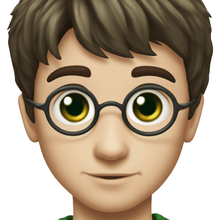 Harry Potter young with green eyes emoji