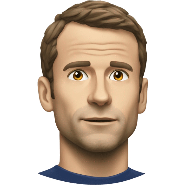 Macron qui joue au foot emoji