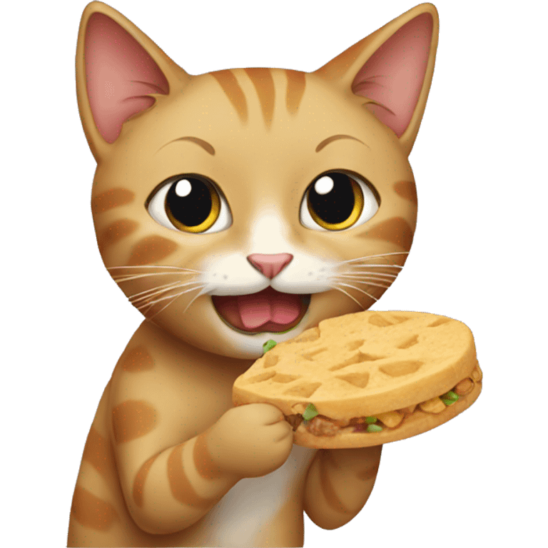 cat eating emoji