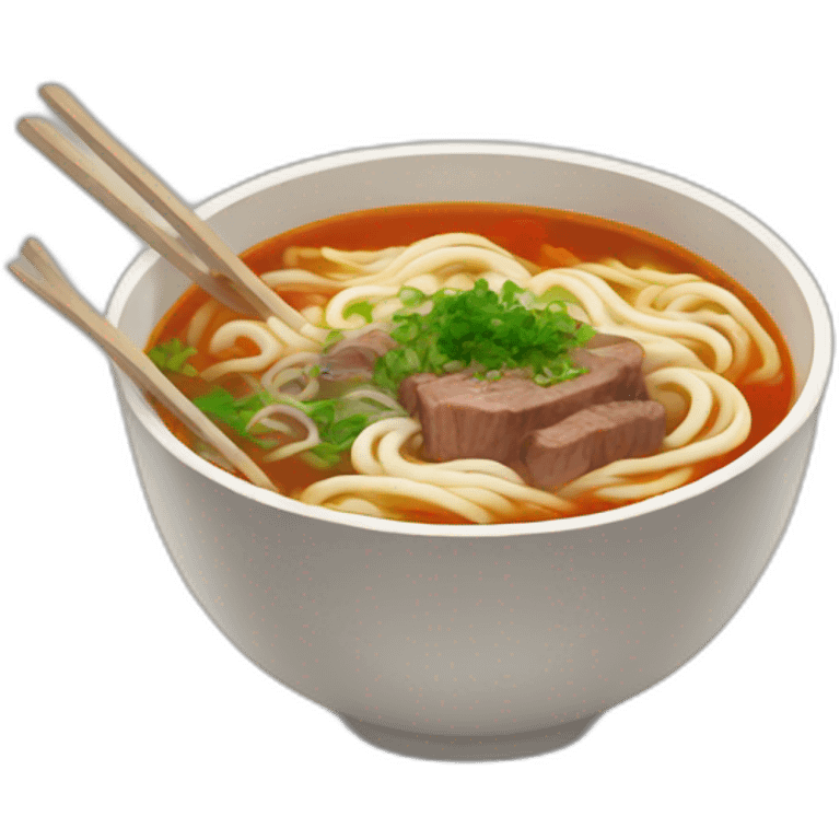 beef noodle soup emoji