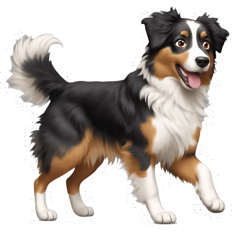 Australian Shepard dancing  emoji