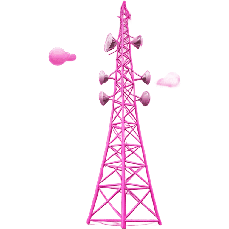 pink radio tower emoji