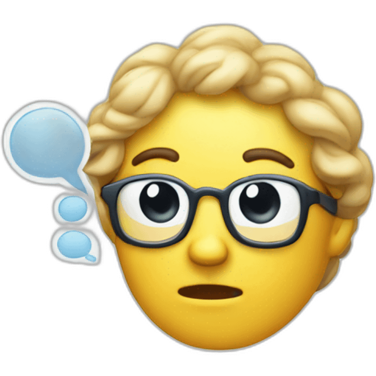 thinking of thought bubble thinking recursion emoji