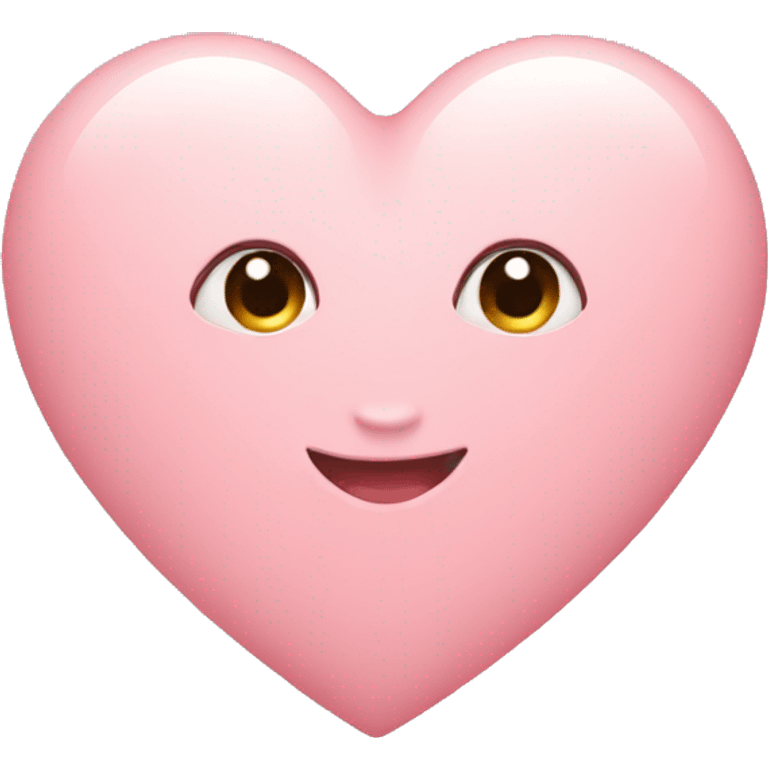 Nude pink heart emoji