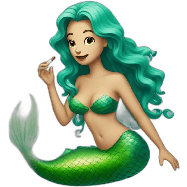 mermaid smoking emoji