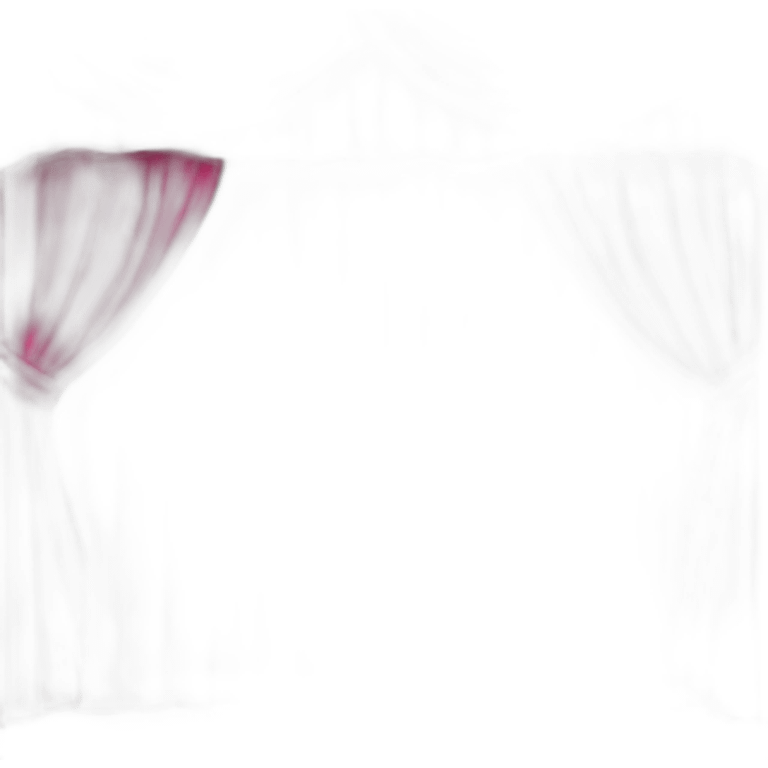 open pink theatre curtain emoji