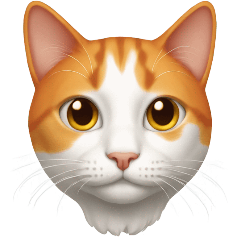 orange and white cat emoji