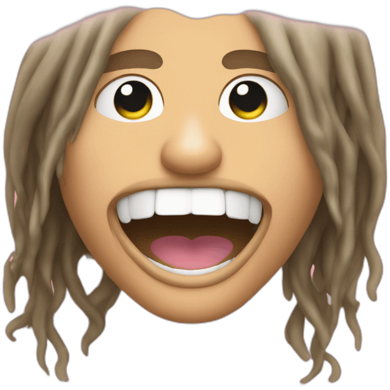 steven tyler singing his hit song 'pink' emoji