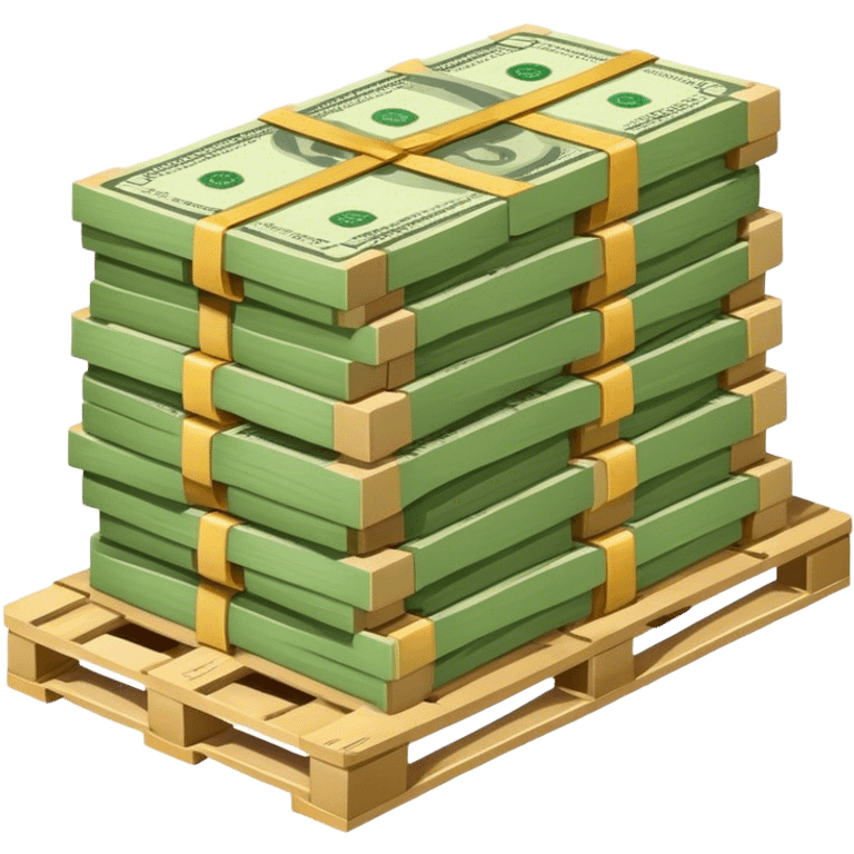 pallet full of money perfectly stacked emoji