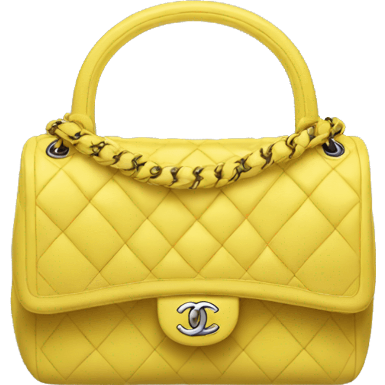 Chanel bag yellow emoji