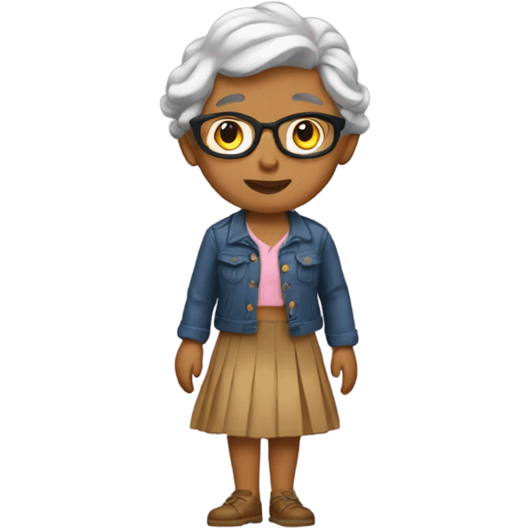 Gert wearing a skirt emoji