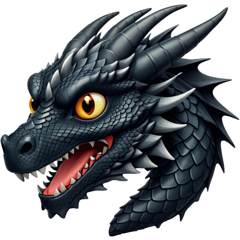  black dragon face emoji