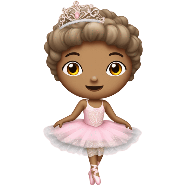 Pink shabby chic ballerina  emoji