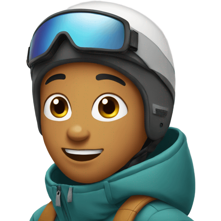 Boy snowboarding  emoji