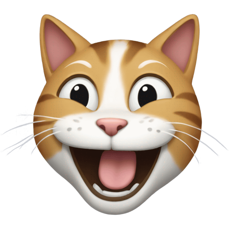 Cat laughing  emoji