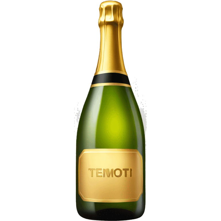 A bottle of champagne  emoji