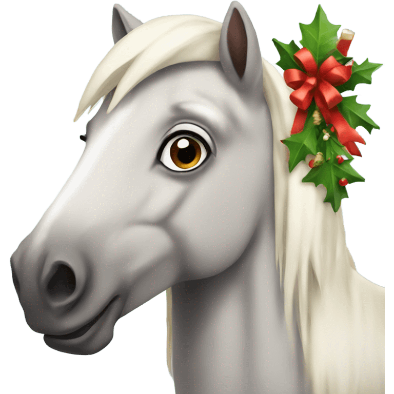 christmas horse emoji