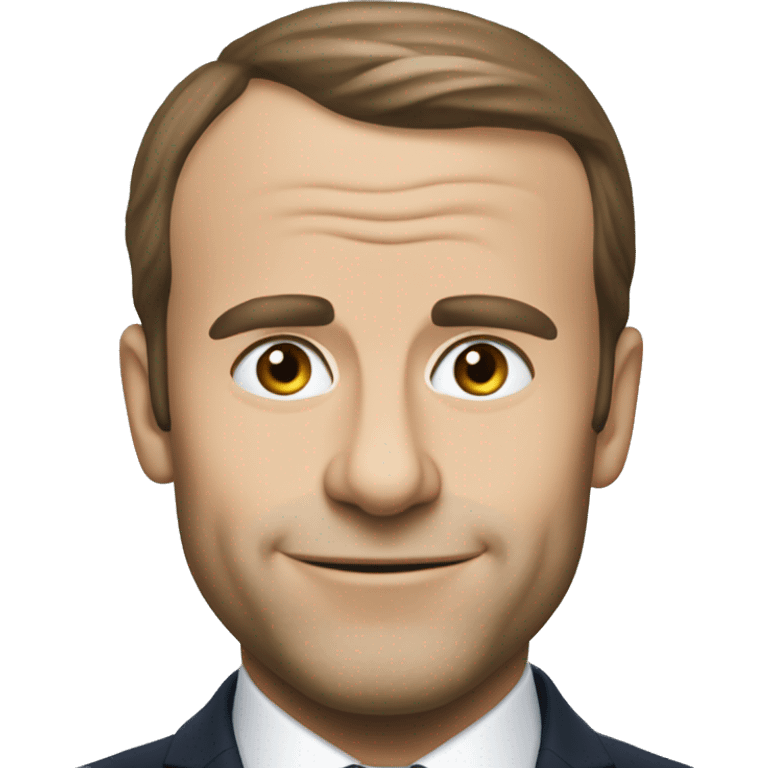 Macron avec des abdos emoji