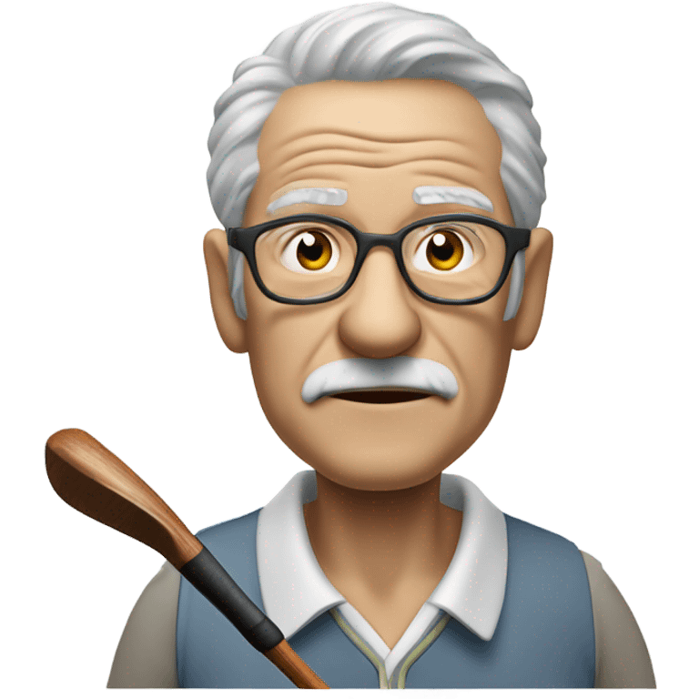 Old golfer emoji