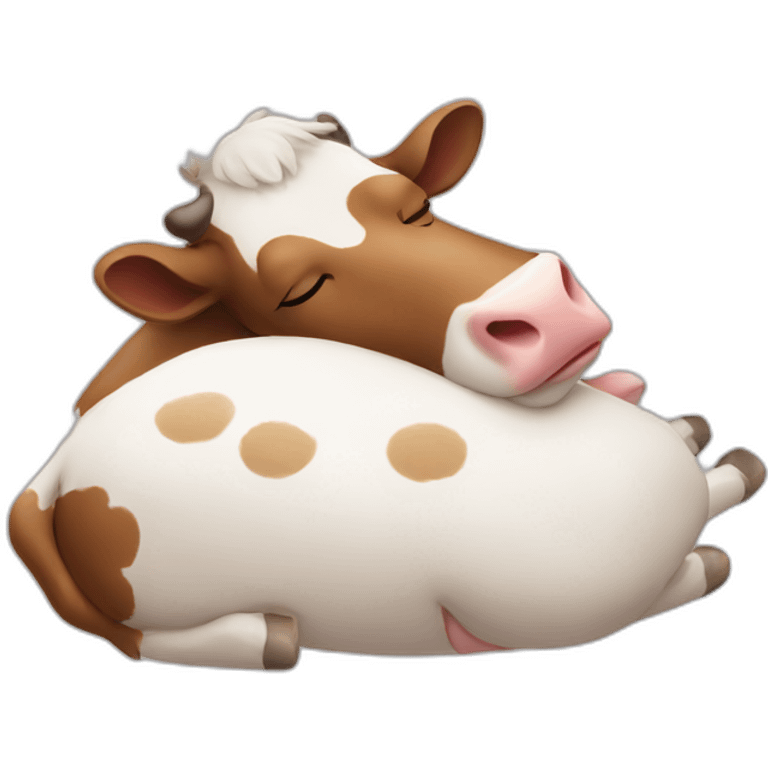 sleeping cow emoji