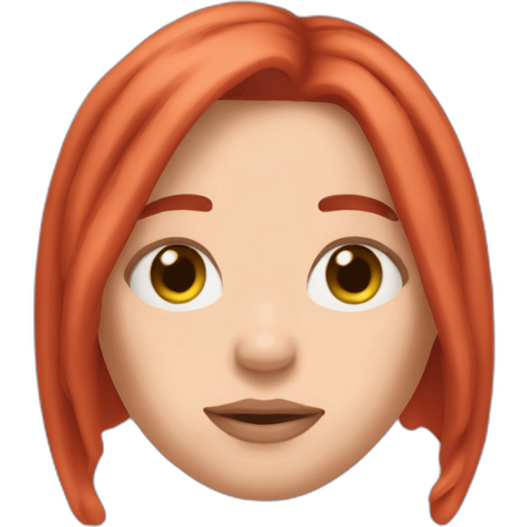 Billie Eilish red hair emoji