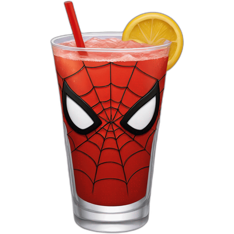 Spider-Man drink emoji