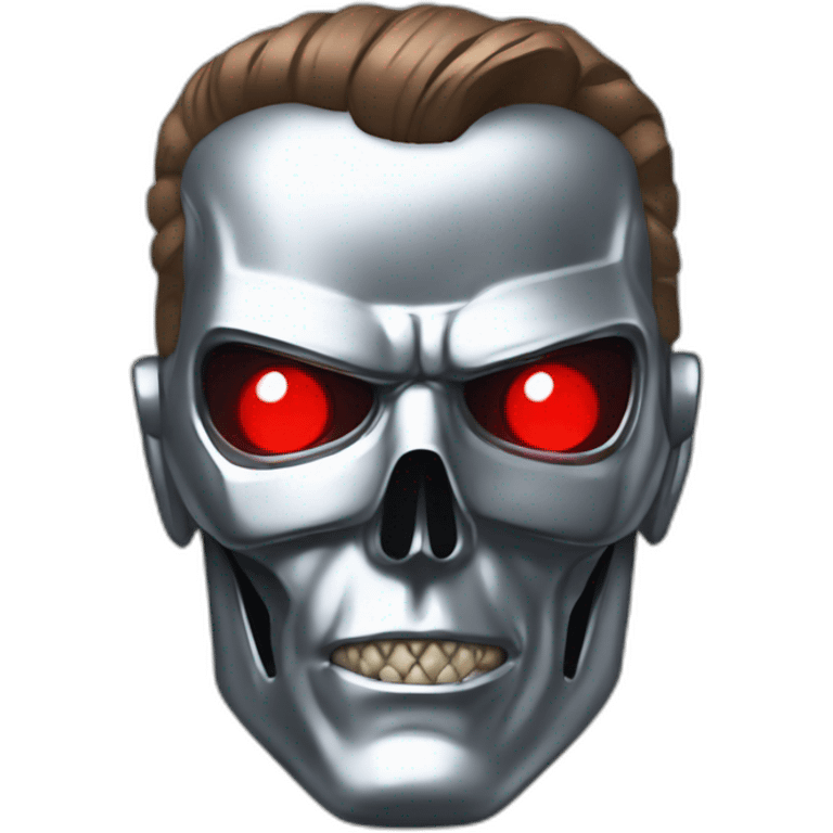 Terminator T-1000 con ojos rojos  emoji