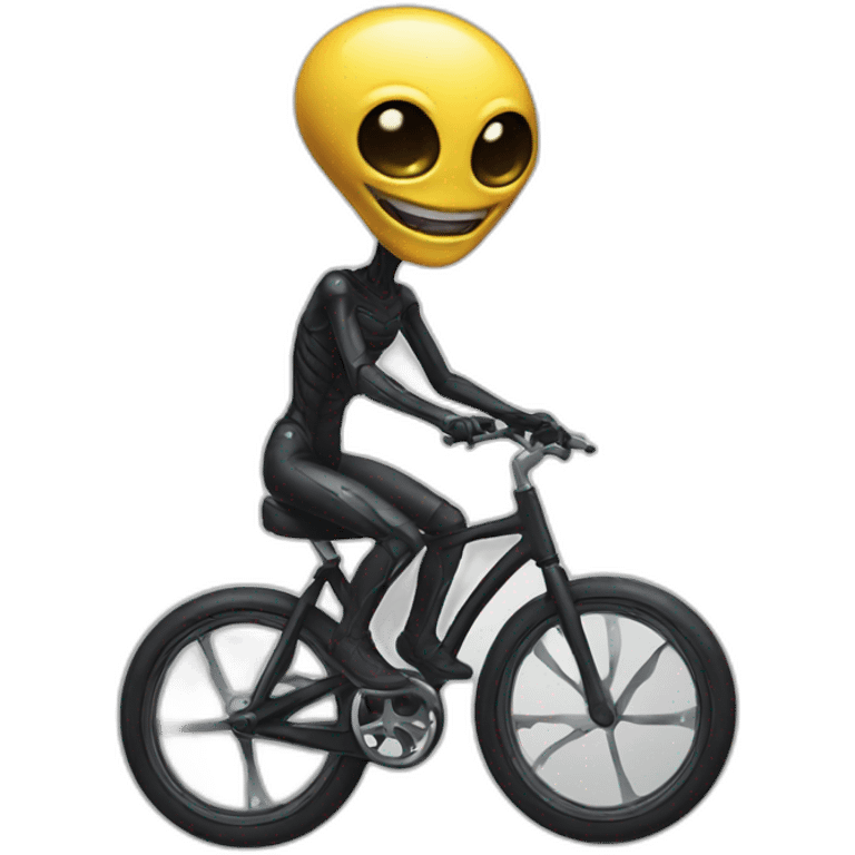 alien on a monocycle emoji