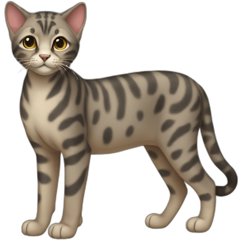 Serengeti Cat Full Body emoji