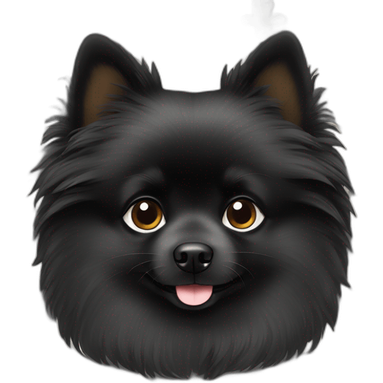 black pomeranian emoji