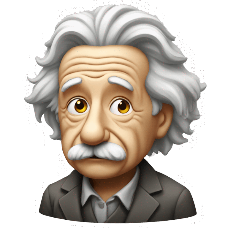 albert einstein thinking emoji