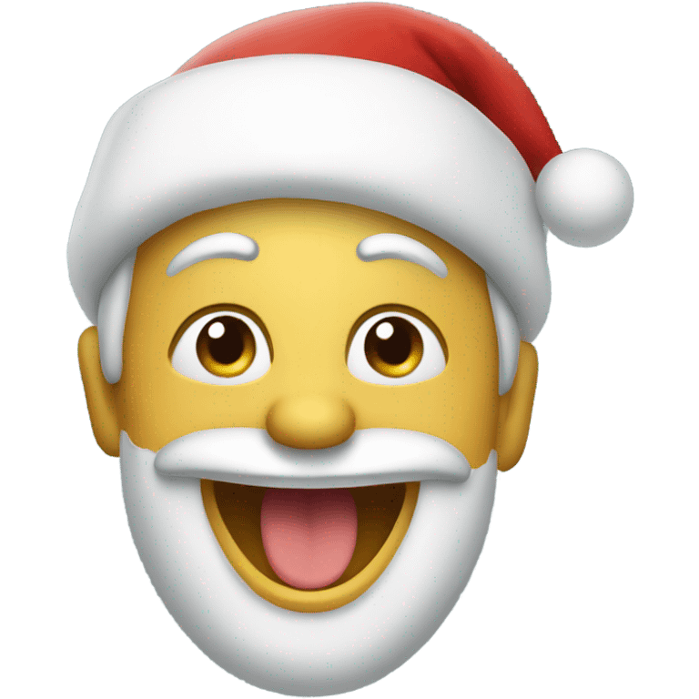 Laughing Christmas emoji  emoji