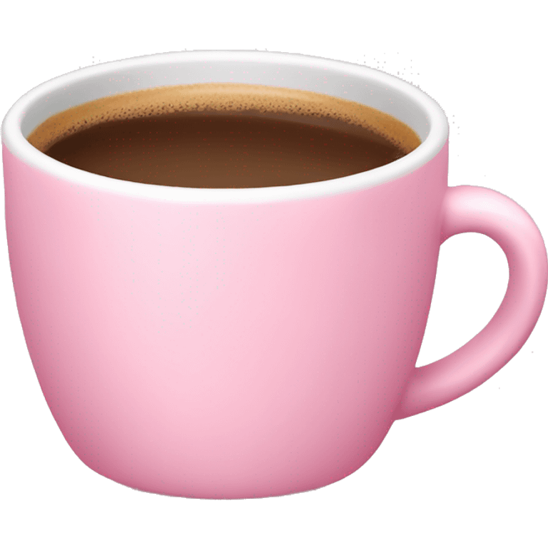 Baby pink coffee cup emoji