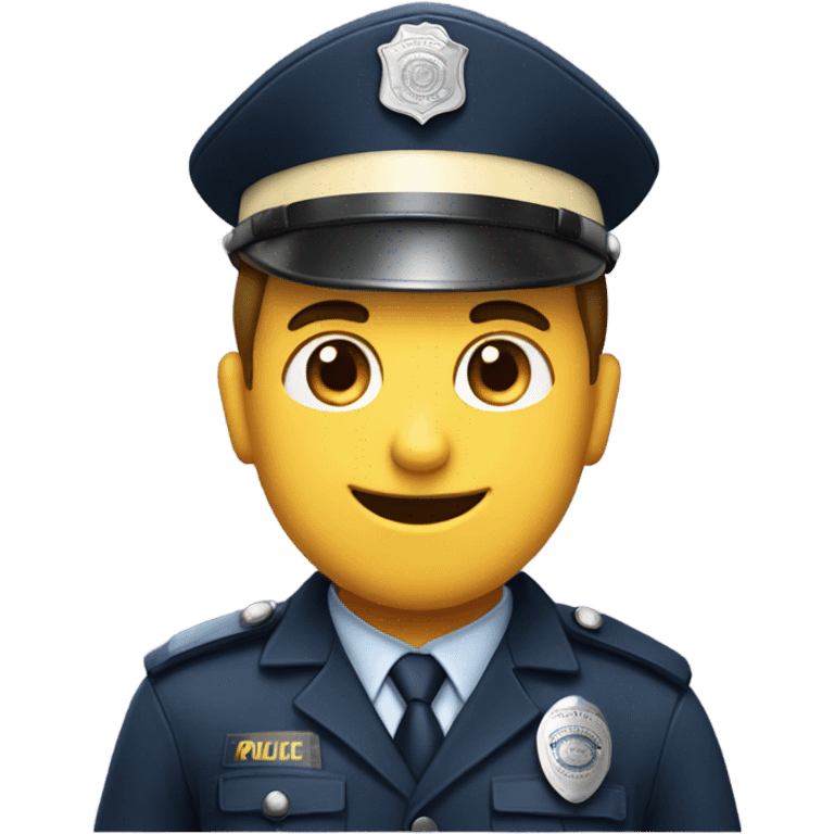 police officer with doughnut emoji