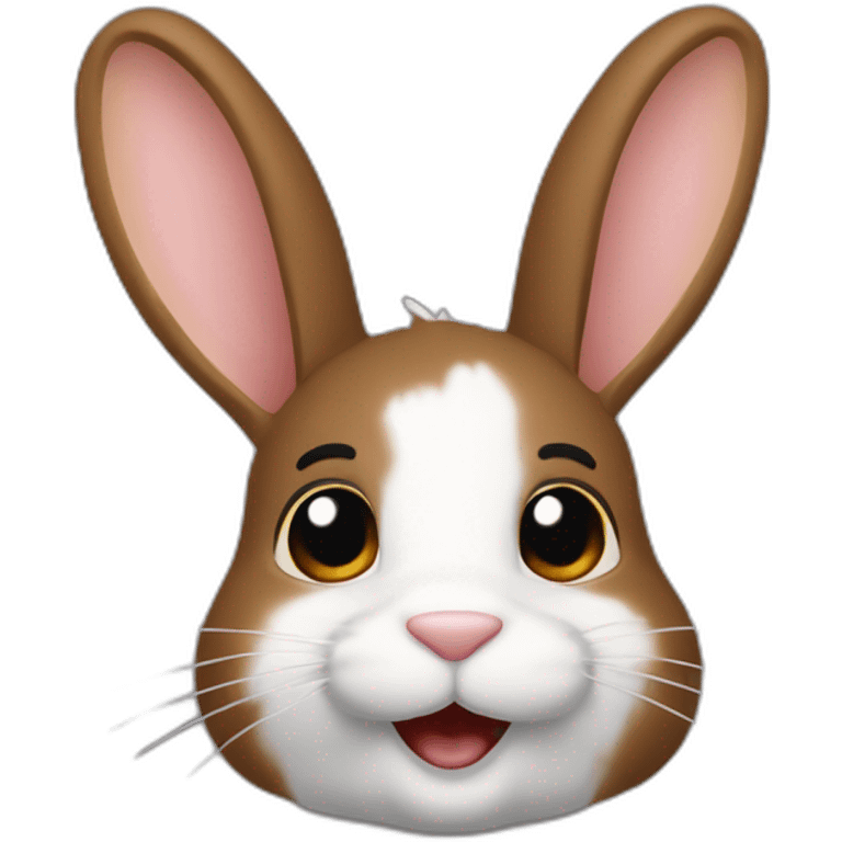 Lapin-nain-des-Pays-Bas-brun-foncé emoji