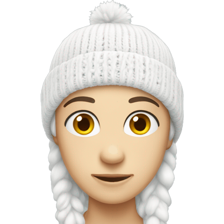 white winter beanie no person emoji