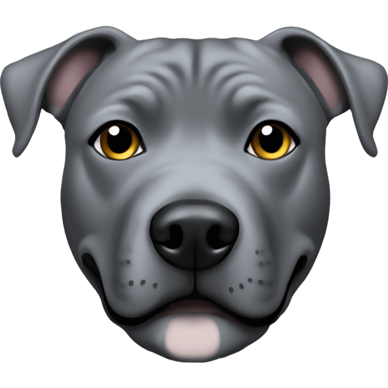 All grey staffy emoji