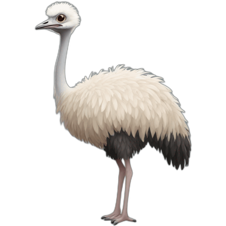 Full body Ostrich emoji