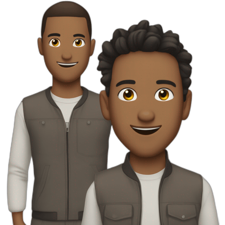 ry and chuggzi and myles the spice boys emoji