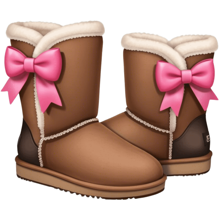 uggs with bow emoji