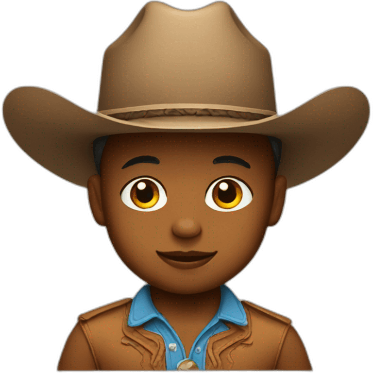 Baby wearing cowboy hat emoji