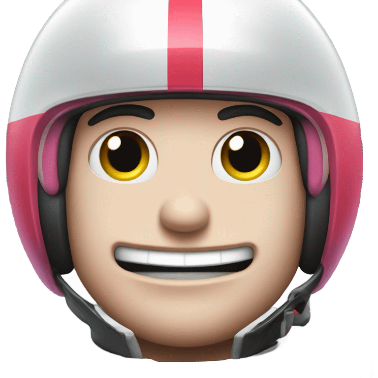 f1 racing car with Kirby eyes front view  emoji