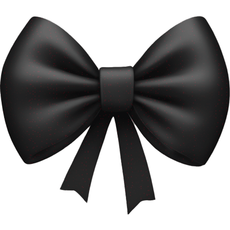 Black bow emoji