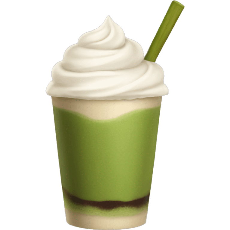 Matcha coffee emoji