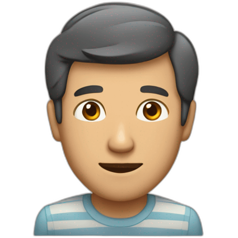 Hombre con dos rayas en la ceja emoji